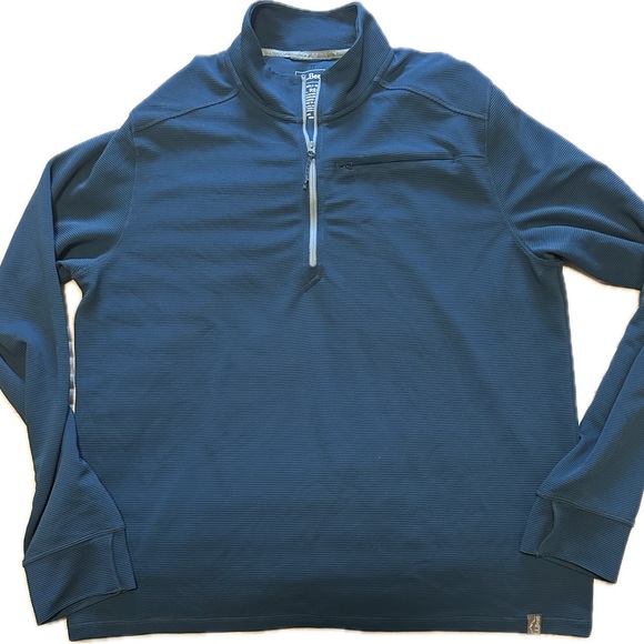 Men's VentureStretch Ottoman-Rib Pullover, Quarter-Zip - Picture 2 of 5